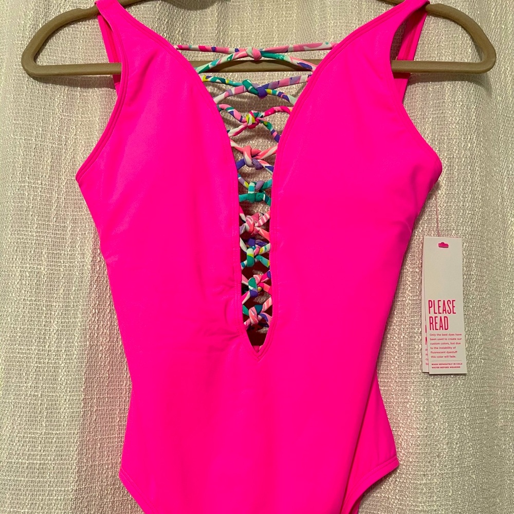 Lilly Pulitzer isle lattice one piece